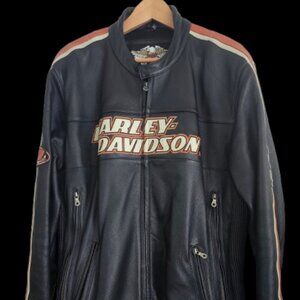 HD Colors Leather Embossed Jacket XL Tall